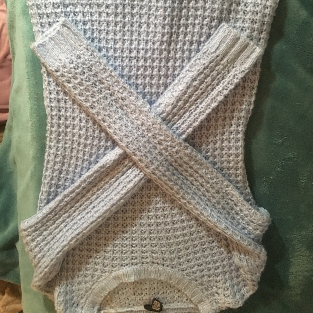 Light Blue Sweater Dress